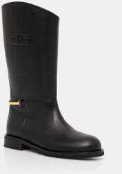 Elisabetta Franchi gyerek csizma bőrből - fekete 35