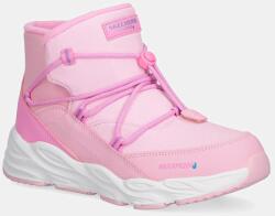 Skechers gyerek téli csizma TURBO TREAD - rózsaszín 37