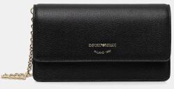 Giorgio Armani bőr borítéktáska - fekete Univerzális méret