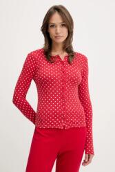 Abercrombie & Fitch hosszú ujjú pizsama - piros S