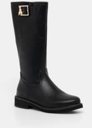 Patrizia Pepe gyerek csizma bőrből - fekete 40 - answear - 41 990 Ft