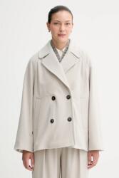 Marc O'Polo gyapjú kabát - szürke 38