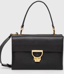 Coccinelle bőr táska ARLETTIS - fekete Univerzális méret - answear - 142 990 Ft