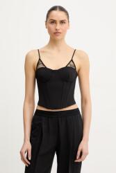 Patrizia Pepe felső - fekete 40 - answear - 82 990 Ft