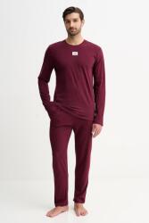 Fila pamut pizsama - burgundia S