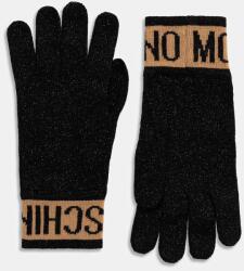 Moschino kesztyű gyapjú keverékből - fekete Univerzális méret