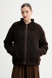 Sessun dzseki gyapjúkeverékből - barna S