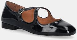 Jonak bőr balerina cipő DUCKY - fekete Női 37