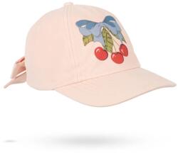 Konges Sløjd gyerek pamut baseball sapka FRANKIE BOW CAP GOTS - rózsaszín 5-8 éveseknek