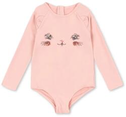 Konges Sløjd egyrészes gyerek fürdőruha KITTY LS SWIMSUIT GRS - rózsaszín 68