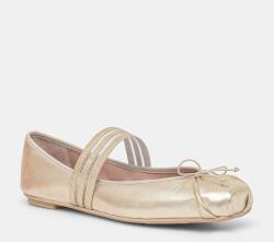 Pretty Ballerinas bőr balerina cipő Kristen - arany Női 36