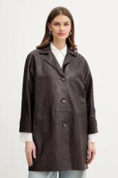 Max Mara bőrkabát CAMINO - barna 42