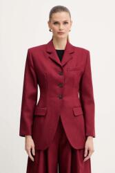 Marella gyapjú kabát - burgundia 38