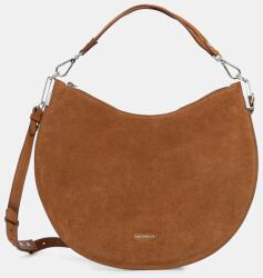 Coccinelle keresztpántos táska női velúrbőr SUNUP SUEDE - barna Univerzális méret