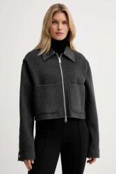 Nanushka dzseki gyapjúkeverékből - szürke L