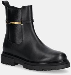 Elisabetta Franchi gyerek magascipő bőrből - fekete 38