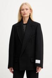 Victoria Beckham baba gyapjúkeverék pulóver - fekete 38