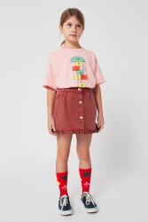 Bobo Choses gyerek pamut szoknya Tic Tac Toe - rózsaszín 123/134