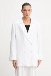 Gestuz blézer vászonkeverékből - fehér 40