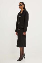 Moschino Jeans gyapjúkabát - fekete 40