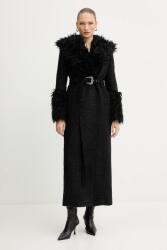 Versace kabát gyapjú keverékből - fekete 44