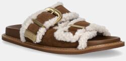 Steve Madden papucs velúrból Arch-F - barna Női 38