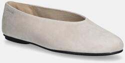 Calvin Klein velúr balerina BALLERINA ROUND HW SUE - bézs Női 37