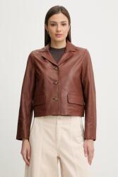 Pedro del Hierro bőrdzseki - barna S - answear - 154 990 Ft