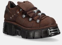 New Rock bőr sportcipő METALLIC - barna Női 44