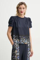 MUNTHE selyemblúz FAHSAI - sötétkék 34