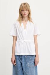 Samsøe Samsøe blúz pamutból Satoma - fehér M