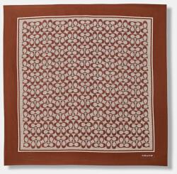 Coach selyem kendő - barna Univerzális méret