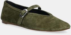 Nokwol velúr balerina Lova - zöld Női 39