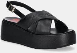 Love Moschino bőr szandál - fekete Női 38 - answear - 52 990 Ft