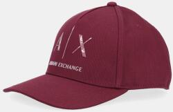 Armani Exchange pamut baseball sapka - burgundia Univerzális méret