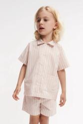 Liewood gyerek pamut melegítő szett Leona Stripe Set - narancssárga 128