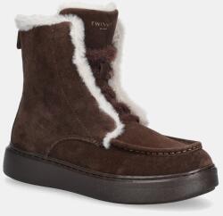 Twinset velúr bokacsizma - barna Női 37