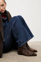 Answear. LAB cowboy csizma velúrból - barna Női 36 - answear - 39 990 Ft