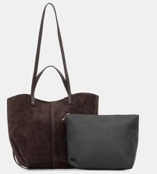 ANSWEAR shopper női bőr - barna Univerzális méret - answear - 56 990 Ft