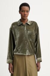 American Vintage bársony ing - zöld XS/S