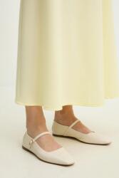 Answear. LAB bőr balerina cipő - bézs Női 37 - answear - 17 990 Ft