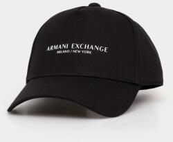 Armani Exchange pamut baseball sapka - fekete Univerzális méret - answear - 16 990 Ft