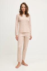 Fila pamut pizsama - bézs M - answear - 23 990 Ft