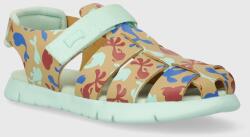 Camper gyerekszandál bőrből - zöld 34