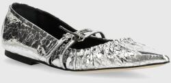 MSGM bőr balerina cipő - ezüst Női 37