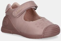 Biomecanics gyerek félcipő bőrből - narancssárga 19