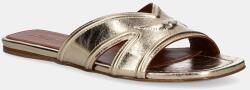 Zadig&Voltaire bőr papucs Azora - arany Női 36