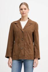 Pedro del Hierro velúr kabát - barna S