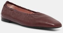 Pretty Ballerinas bőr balerina cipő Camille - burgundia Női 39