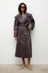 ANSWEAR bőrkabát - burgundia XS